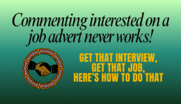 commenting interested on a job ad never works commenting interested on a job ad never works