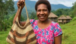 Women entrepreneurs Papua New Guinea Job creation in PNG Bilum weaving business SMEs in Papua New Guinea Women empowerment PNG
