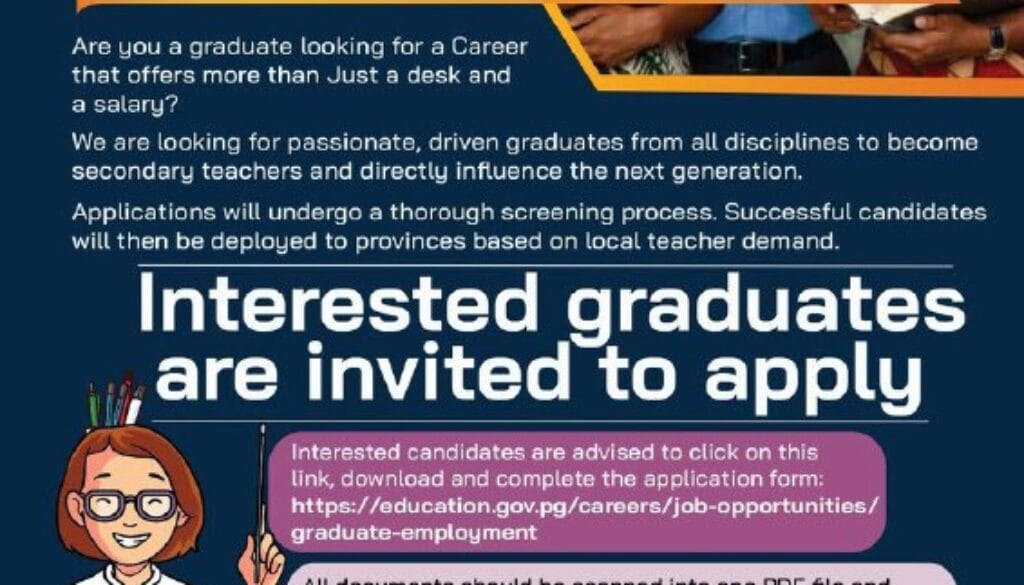 Secondary Teacher, Education, Graduate Program, Papua New Guinea, Teaching