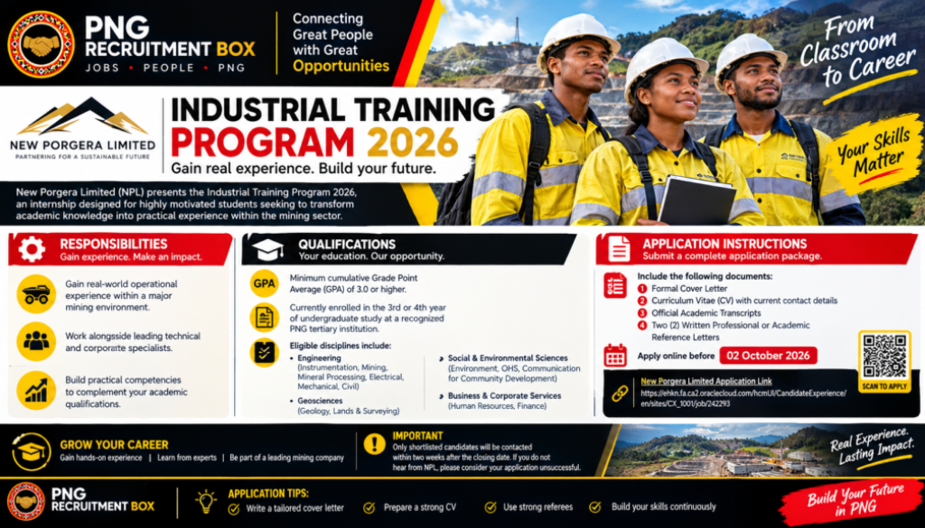 Industrial Training Mining Internship Papua New Guinea Engineering Internship New Porgera Limited.png